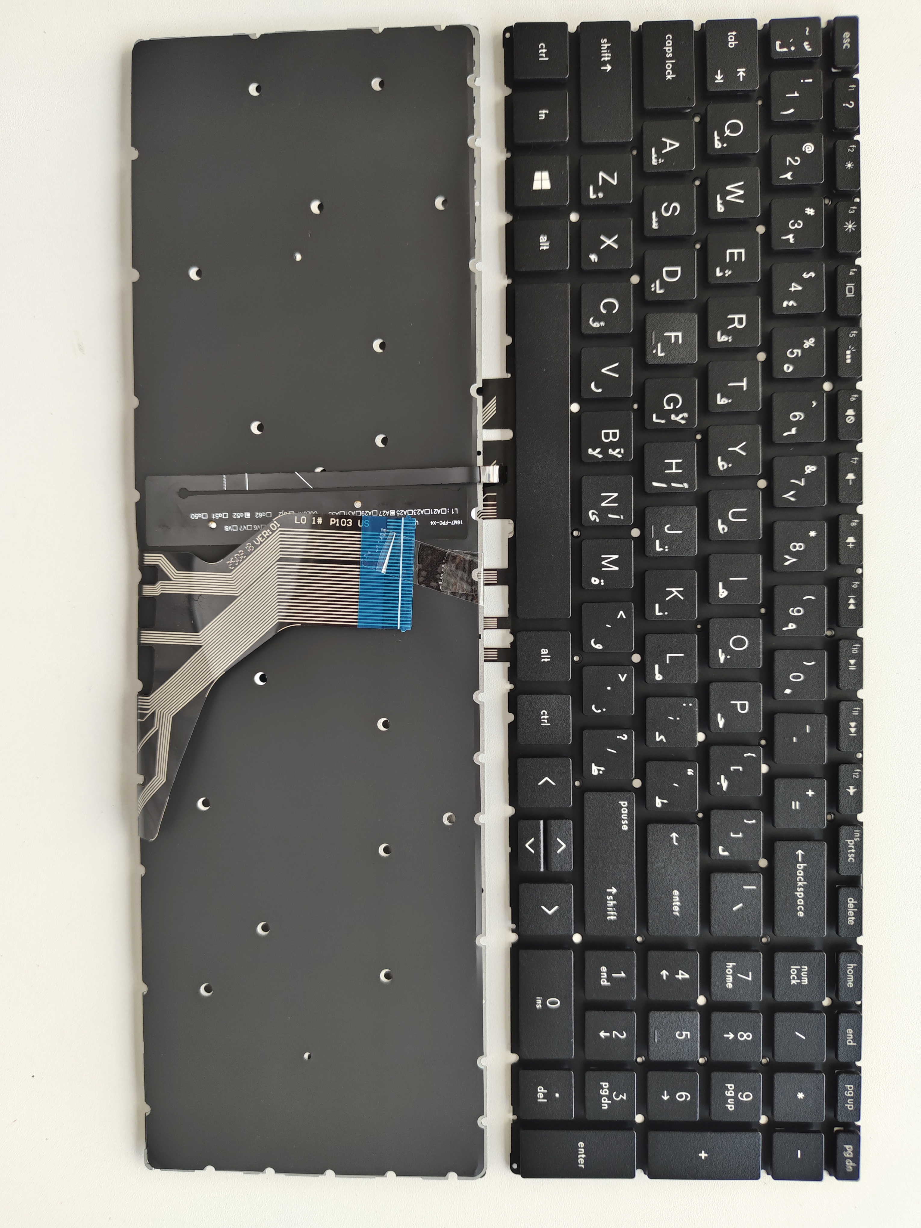 Picture of New Replacement Laptop Keyboard For HP 15-DA/15-CX/15-DK/15-CN/15-CR/15-CS/15-DB BLACK Backlit (OEM) AR Layout